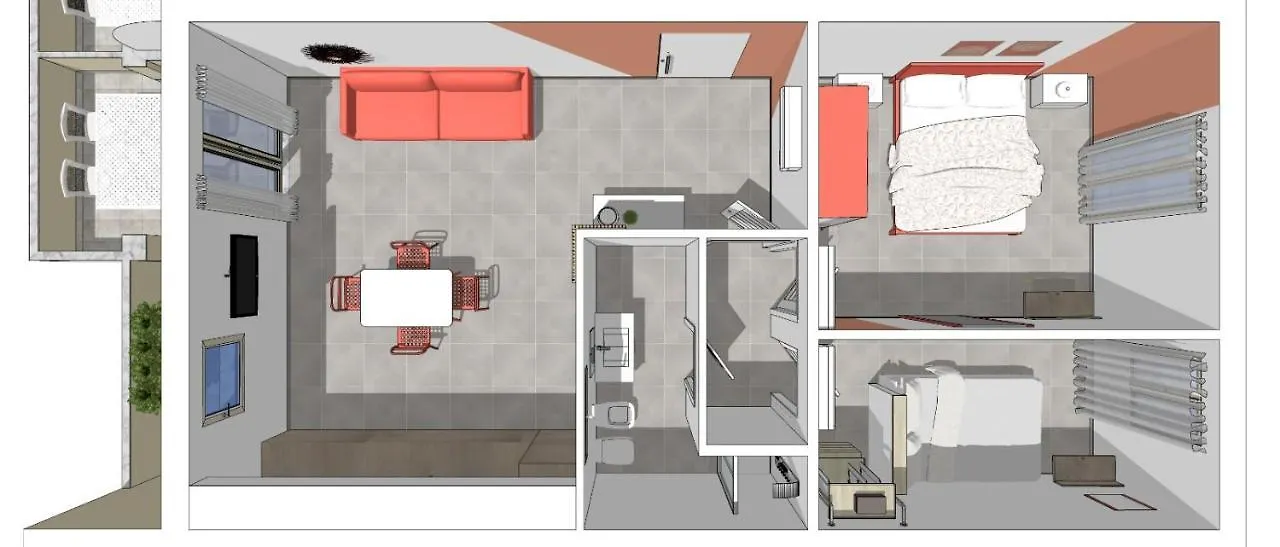Skyfive Fire Apartment Alghero Itálie